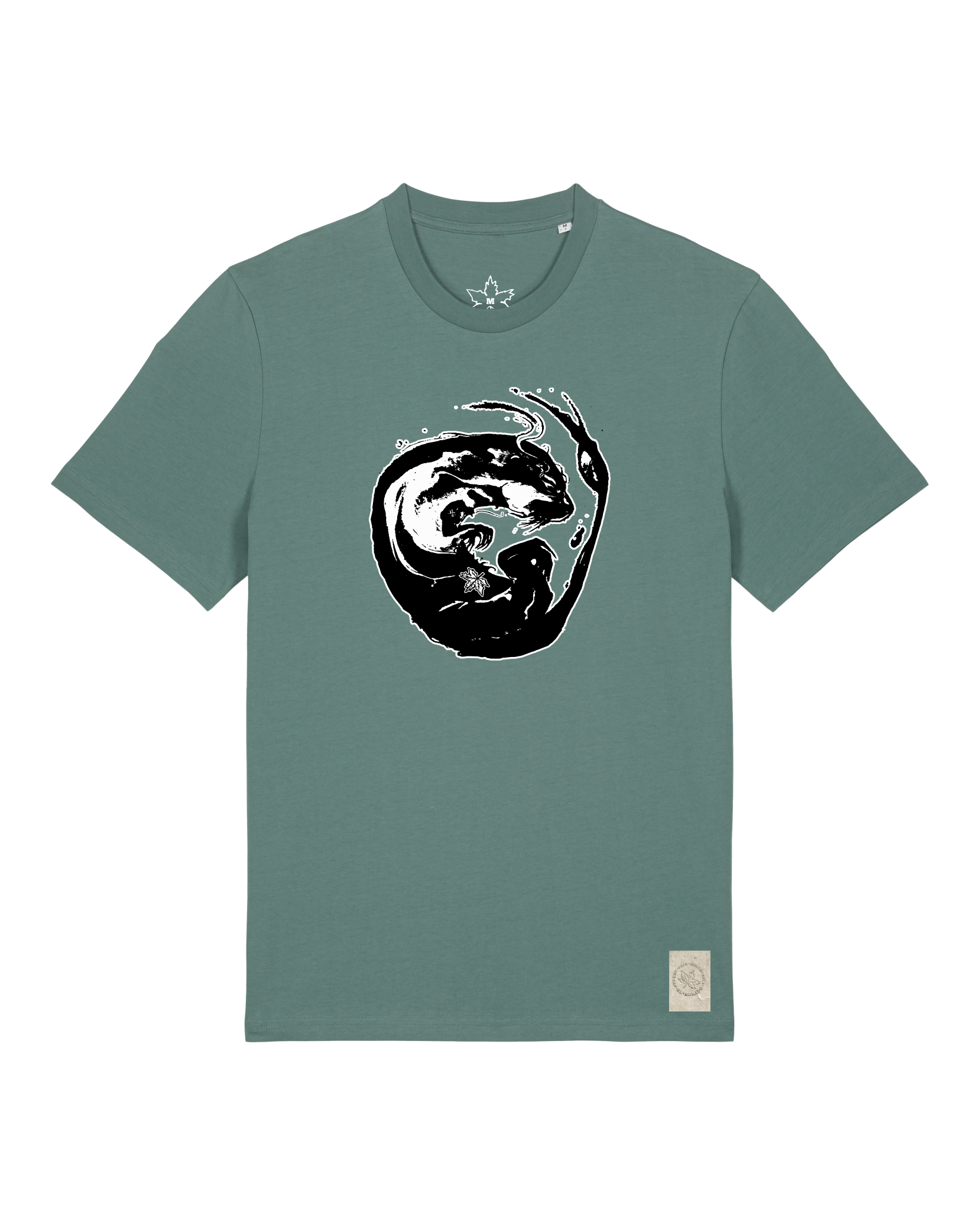 bio-unisex-medium fit-tshirt-alpha otter-sttu169-blautanne-front