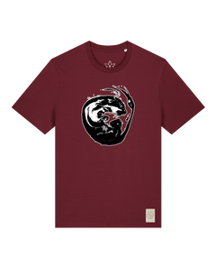 bio-unisex-medium fit-tshirt-alpha otter-sttu169-burgunder rot-front