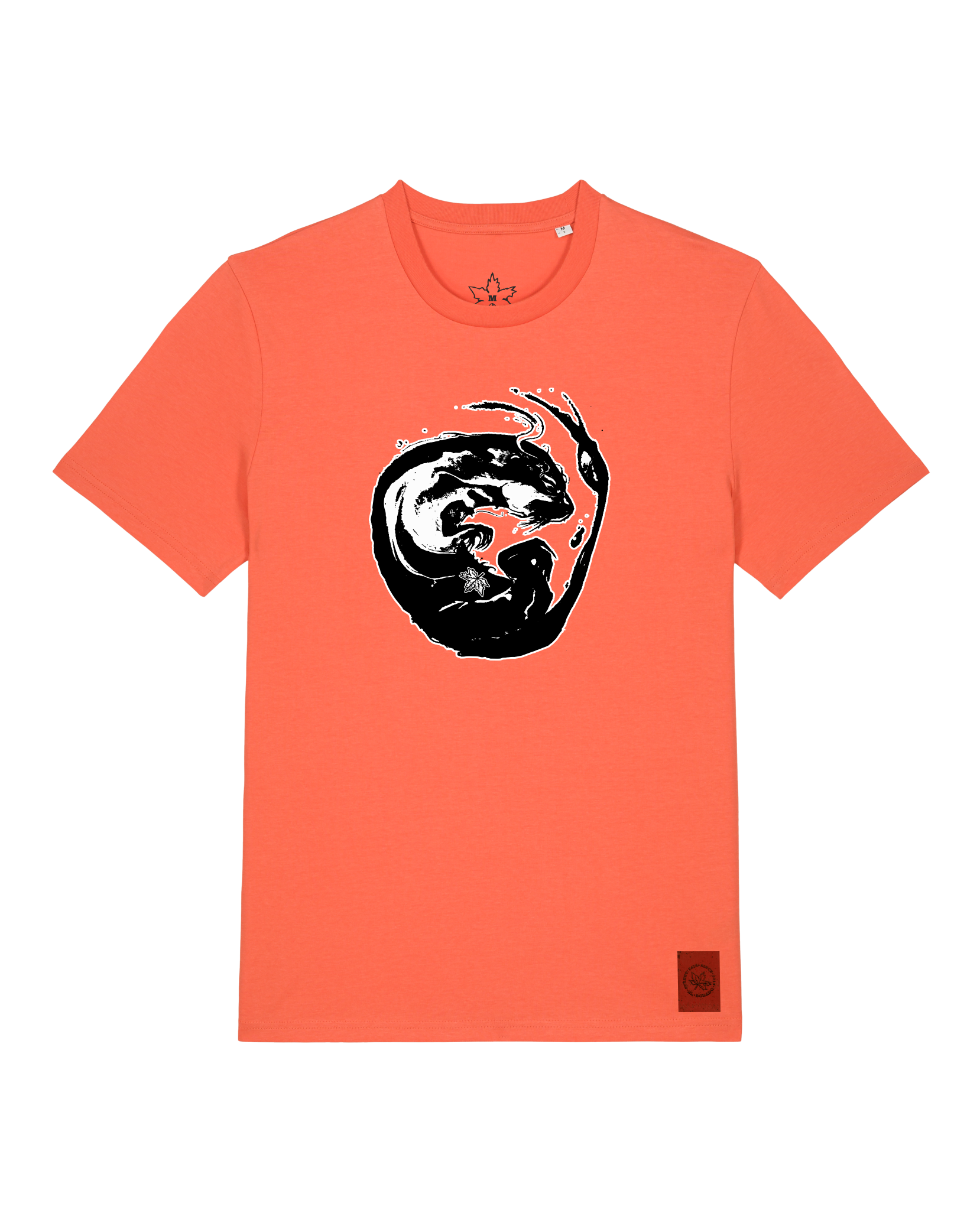 bio-unisex-medium fit-tshirt-alpha otter-sttu169-mandarine-front