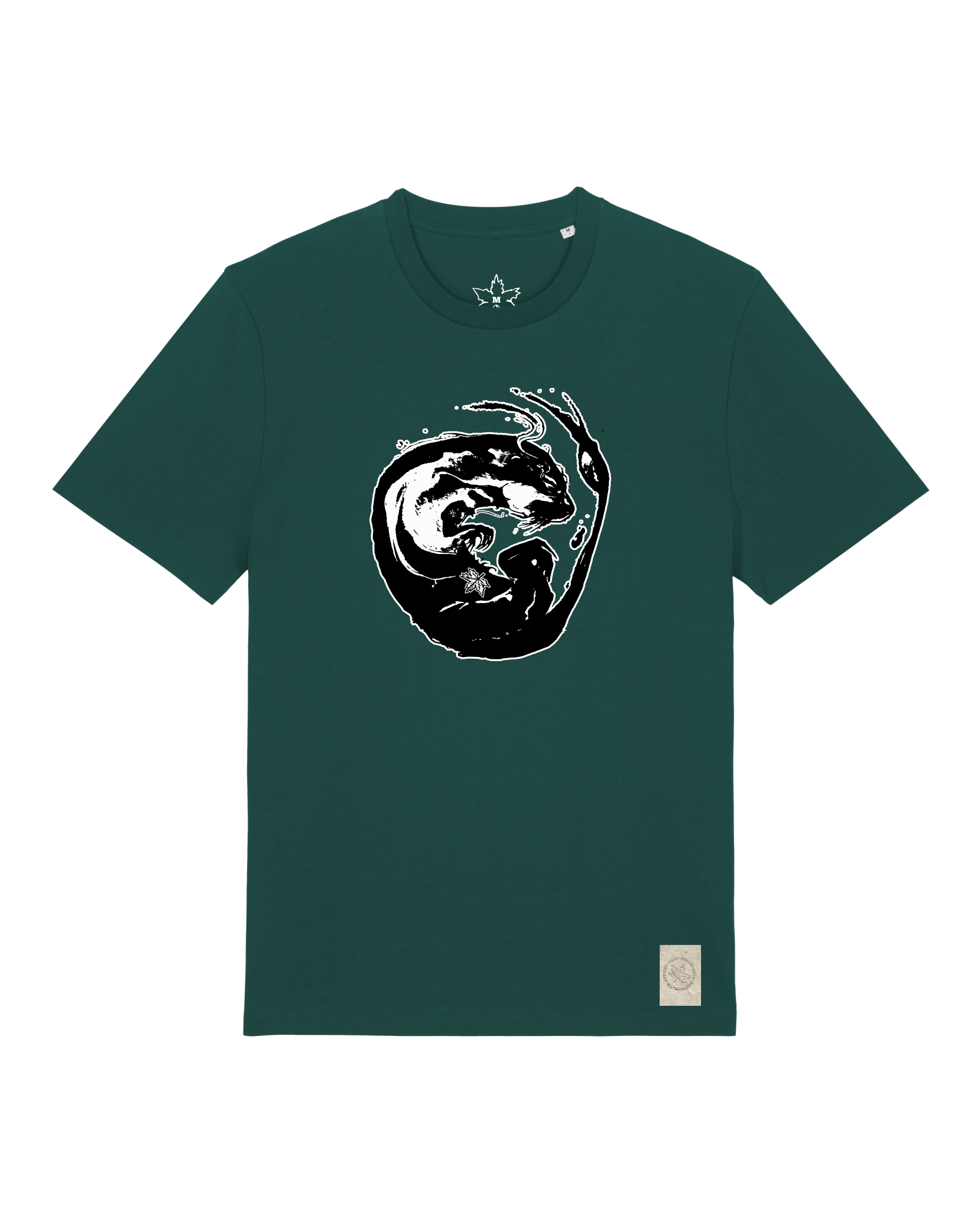 bio-unisex-medium fit-tshirt-alpha otter-sttu169-spirulina-front