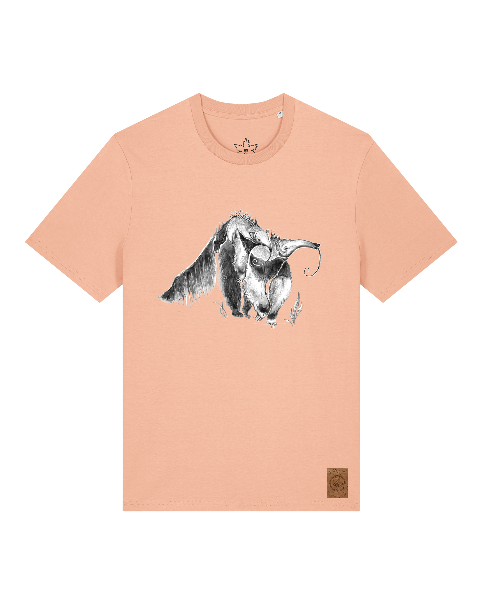 bio-unisex-medium fit-tshirt-ameisenbär-sttu169-agyptische keramik-front