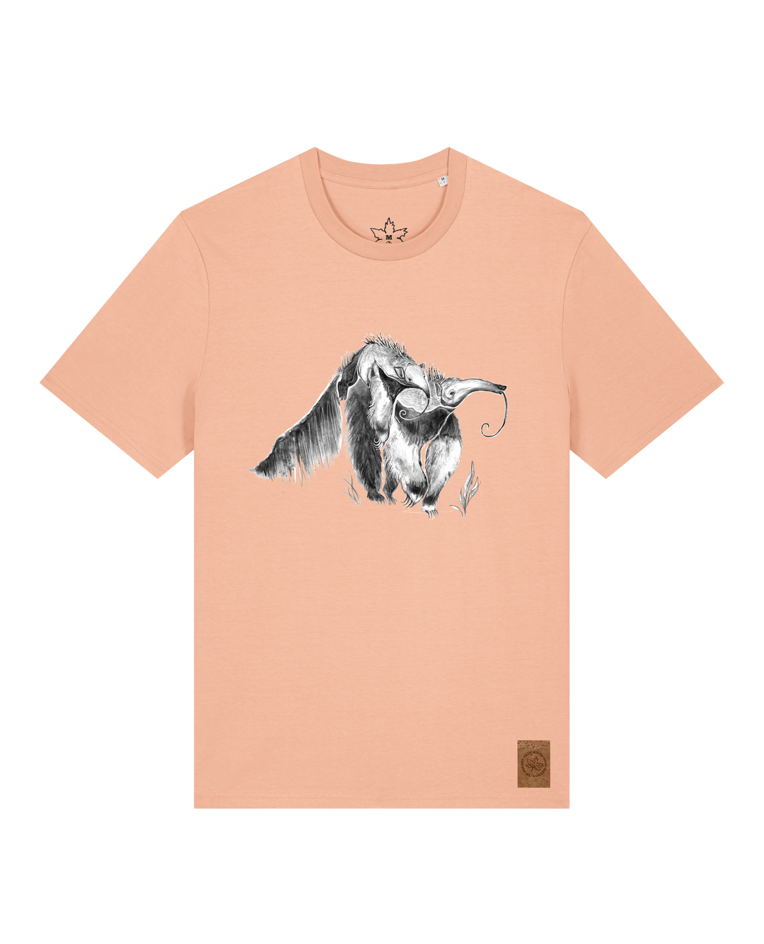 bio-unisex-medium fit-tshirt-ameisenbär-sttu169-agyptische keramik-front