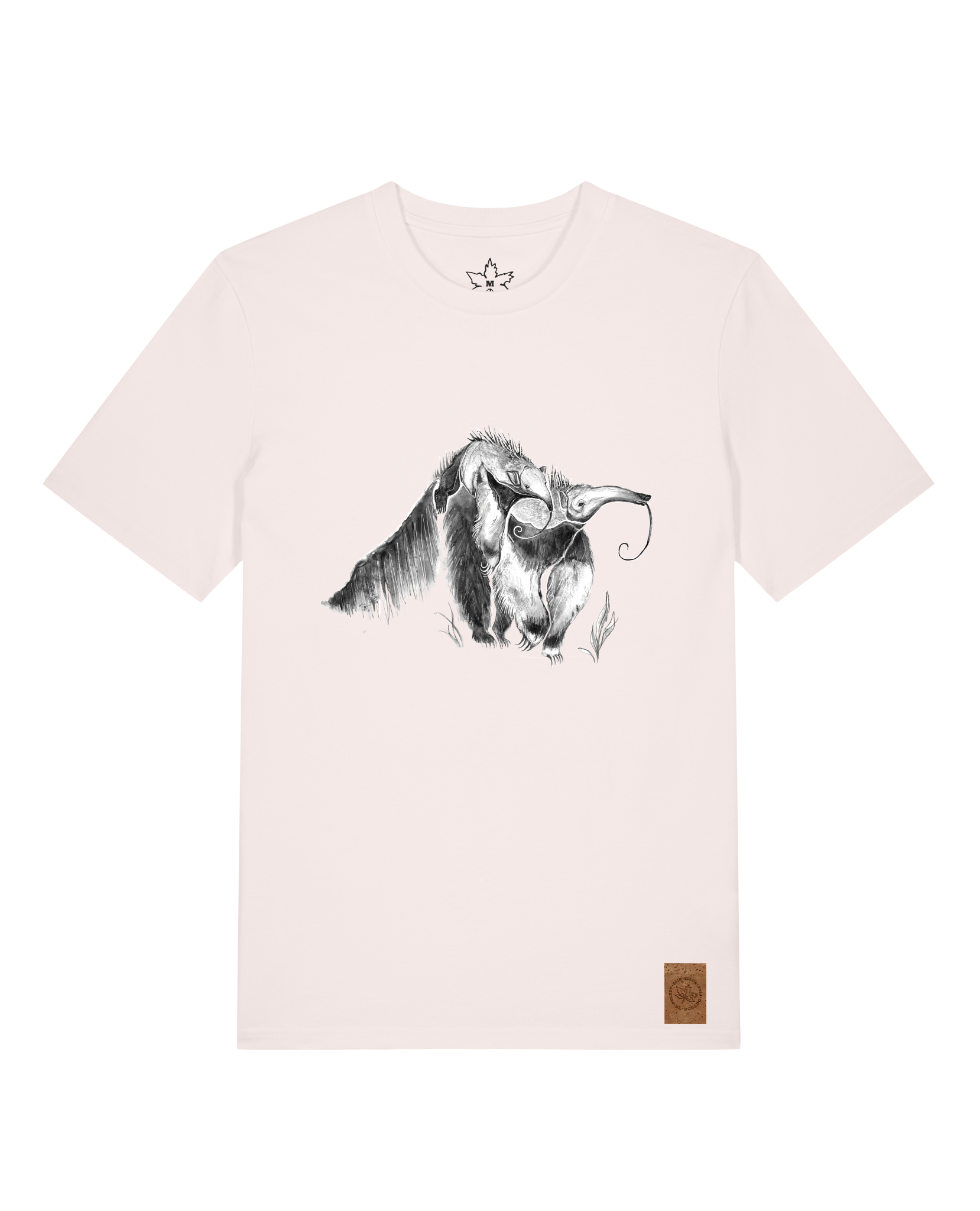 bio-unisex-medium fit-tshirt-ameisenbär-sttu169-baumwollblute-front