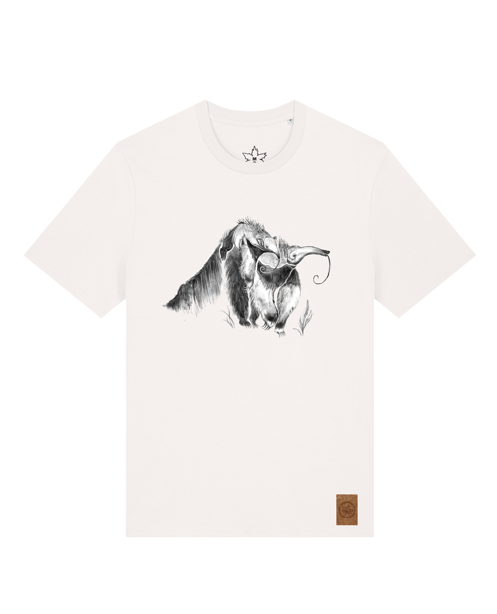 bio-unisex-medium fit-tshirt-ameisenbär-sttu169-bio ei-front