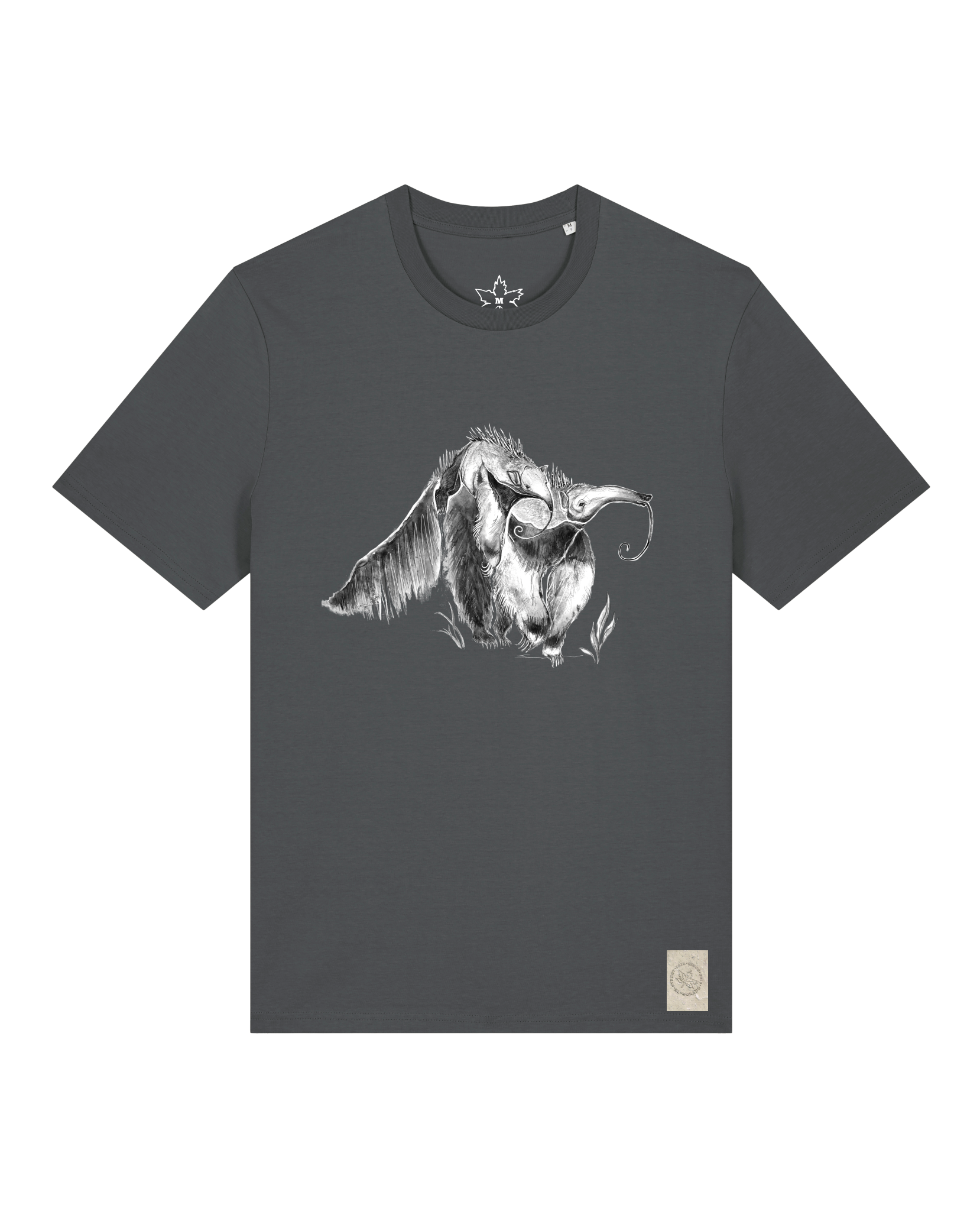 bio-unisex-medium fit-tshirt-ameisenbär-sttu169-eisen-front