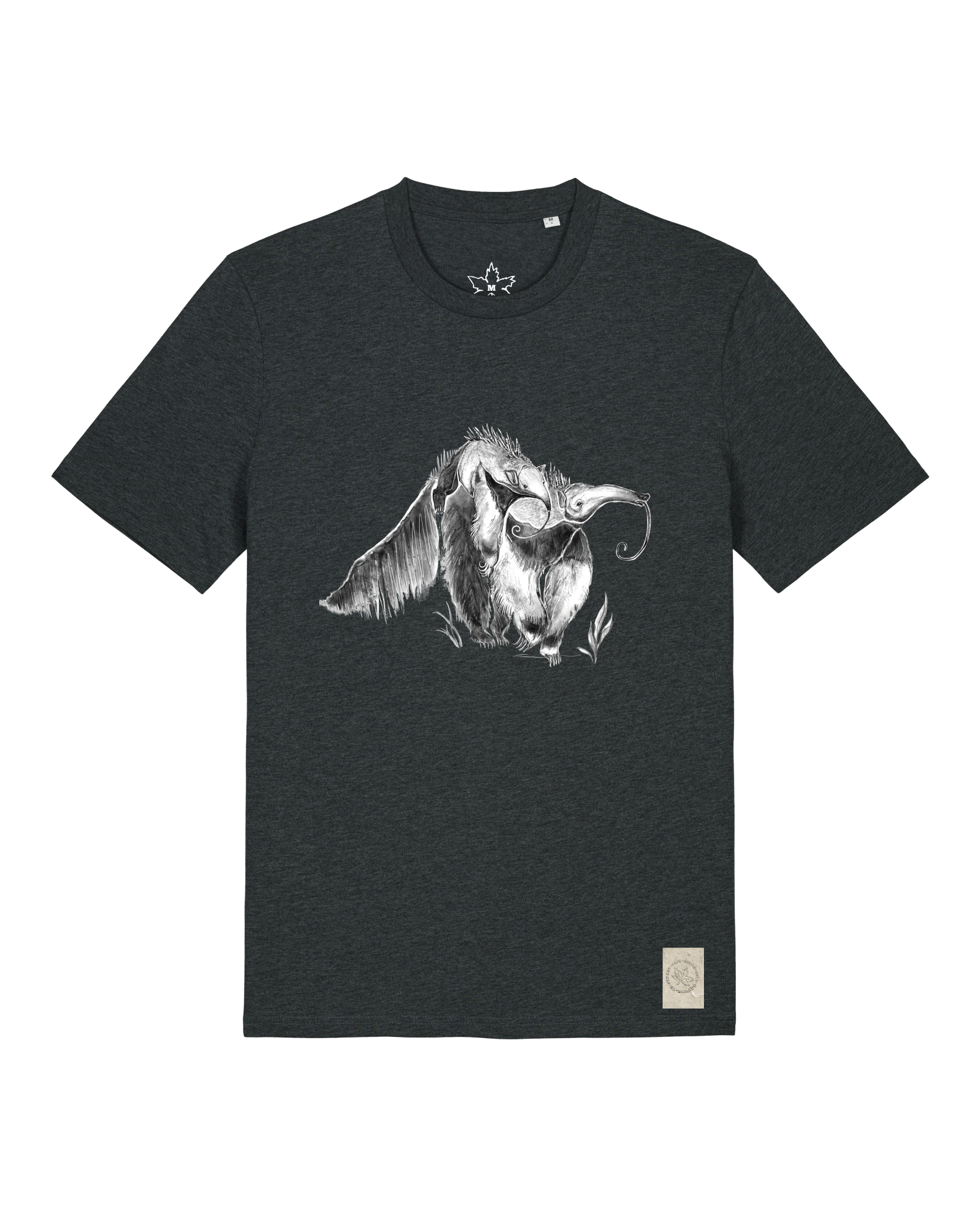 bio-unisex-medium fit-tshirt-ameisenbär-sttu169-elephant-front
