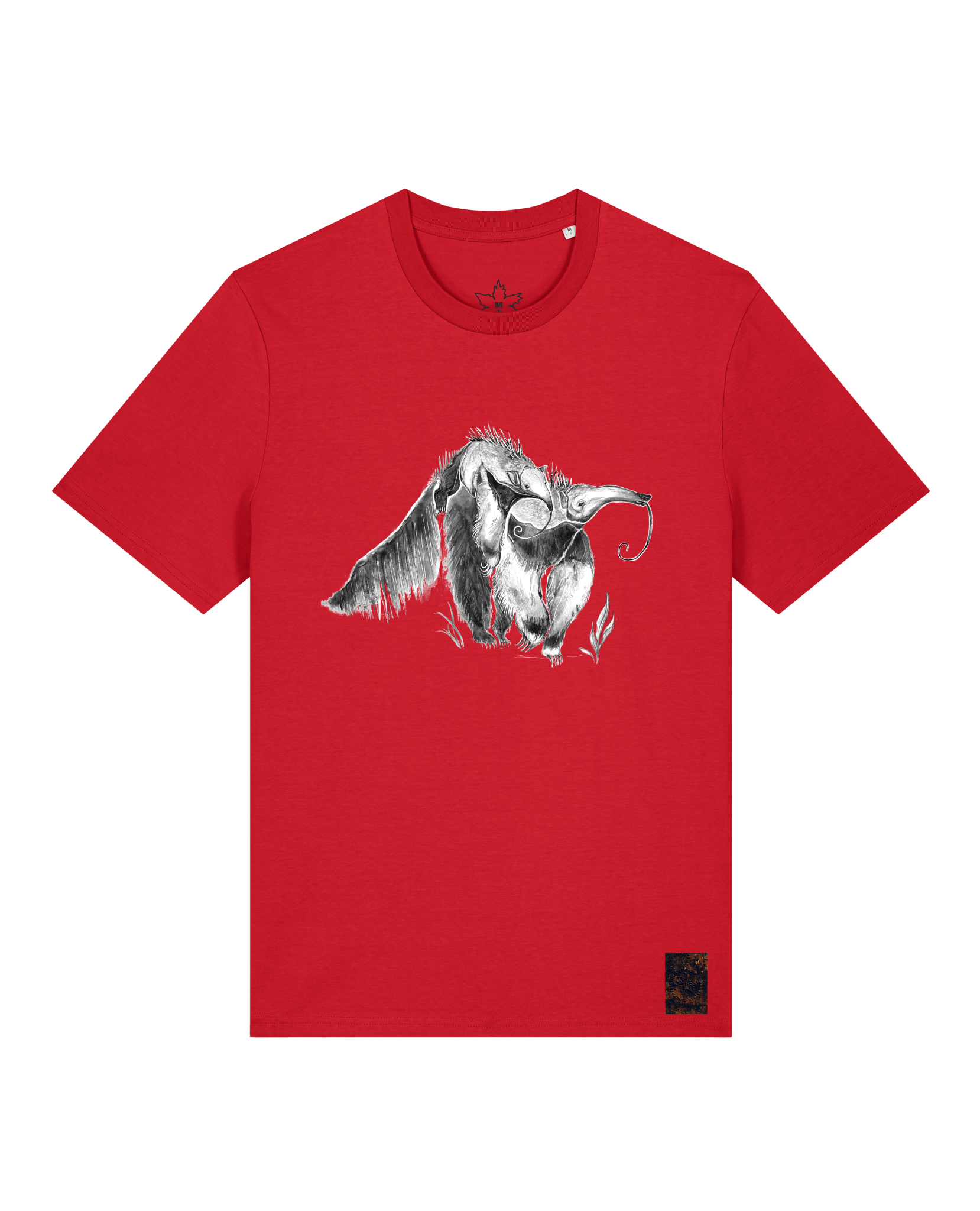 bio-unisex-medium fit-tshirt-ameisenbär-sttu169-erdbeere-front