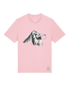 bio-unisex-medium fit-tshirt-ameisenbär-sttu169-flamingo-front