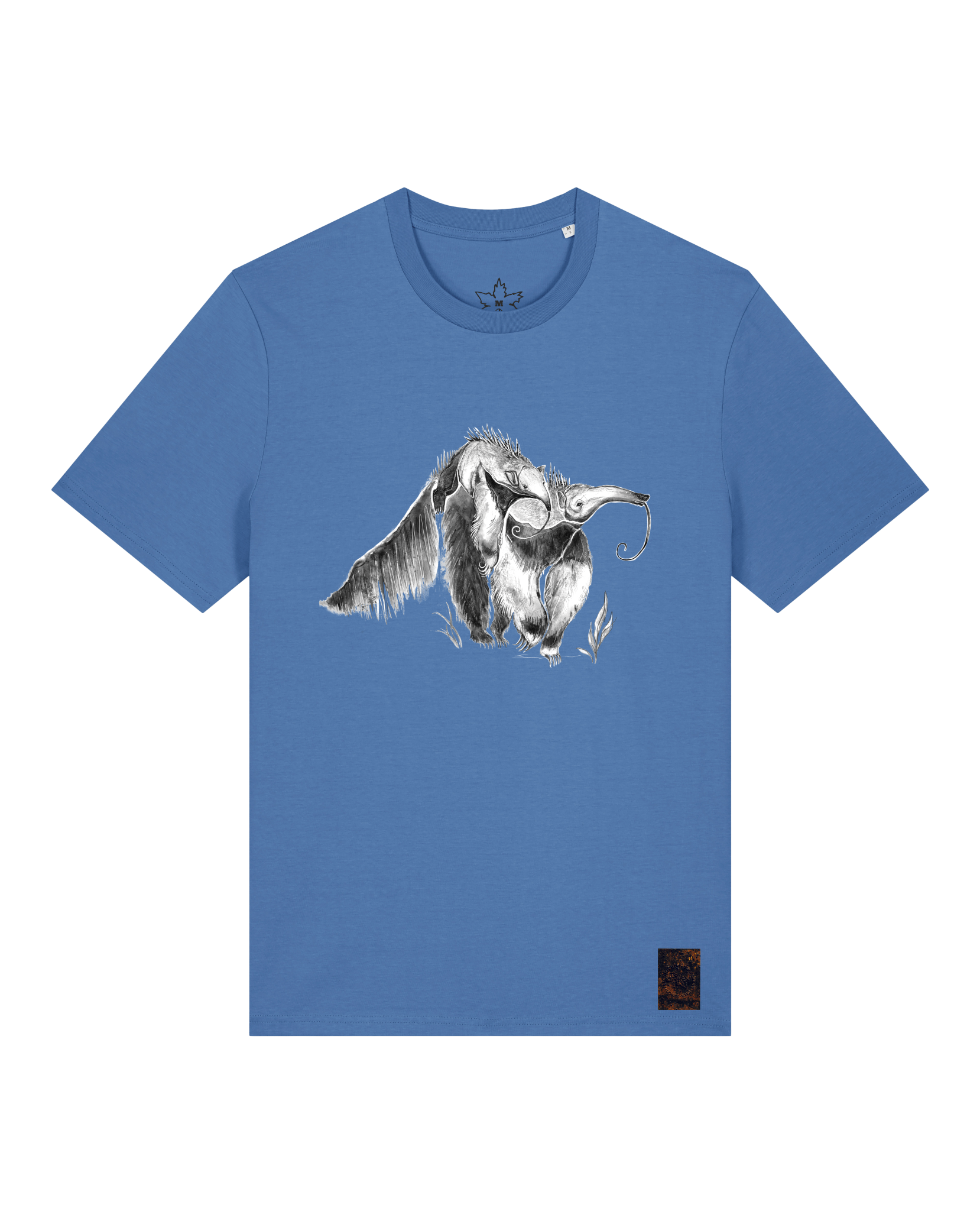 bio-unisex-medium fit-tshirt-ameisenbär-sttu169-hortensie-front