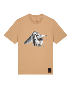 bio-unisex-medium fit-tshirt-ameisenbär-sttu169-meersand-front