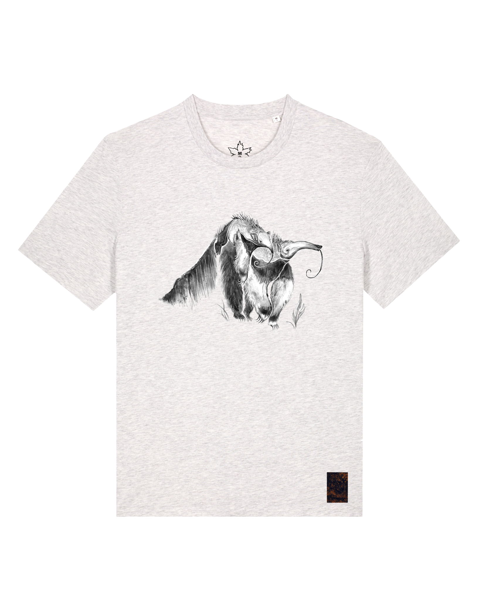 bio-unisex-medium fit-tshirt-ameisenbär-sttu169-rennmaus-front