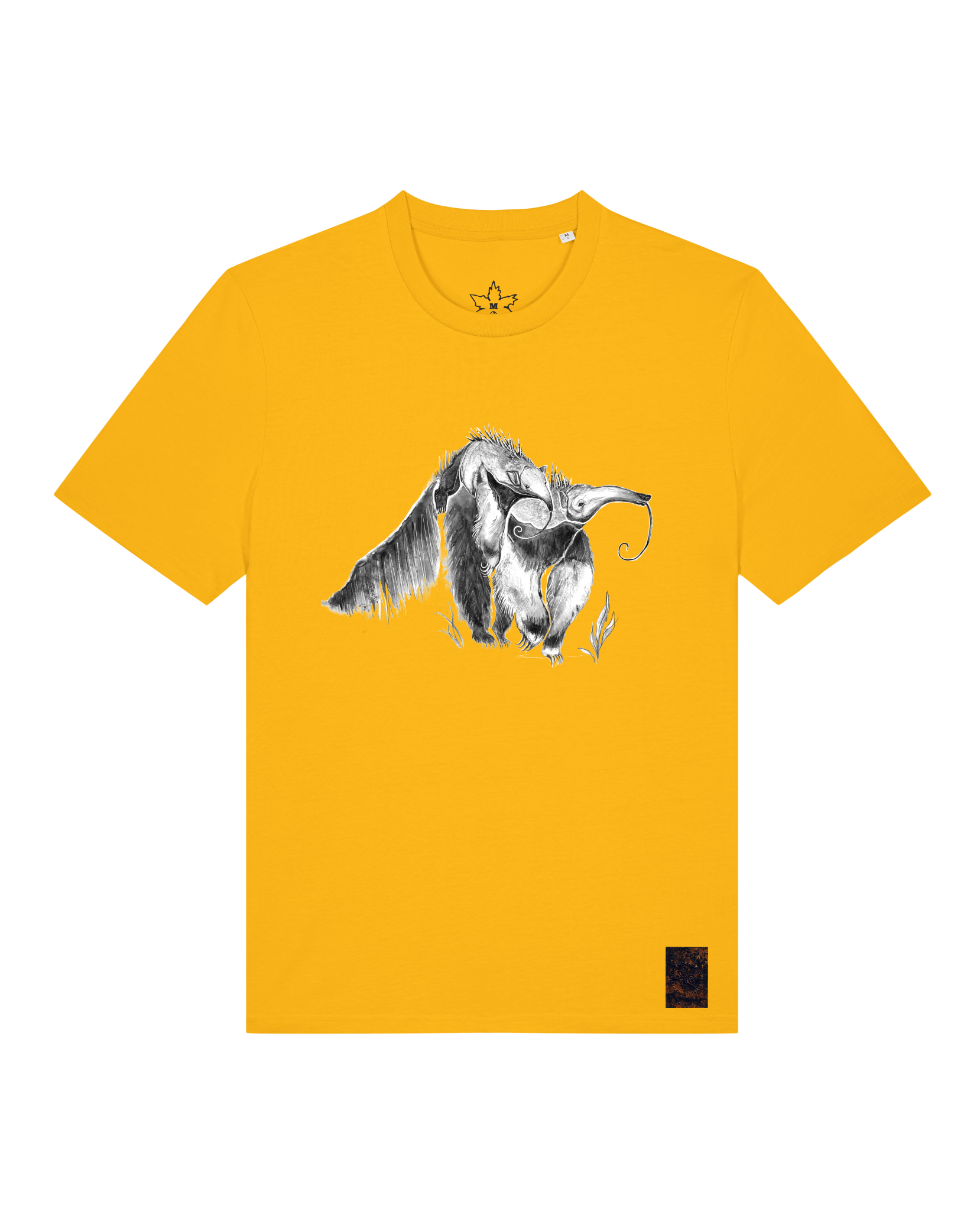 bio-unisex-medium fit-tshirt-ameisenbär-sttu169-sonnenblume-front