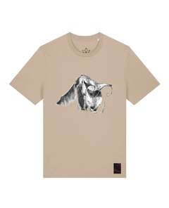 bio-unisex-medium fit-tshirt-ameisenbär-sttu169-treibsand-front