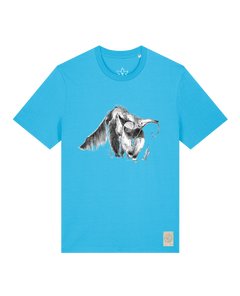 bio-unisex-medium fit-tshirt-ameisenbär-sttu169-wasserblau-front