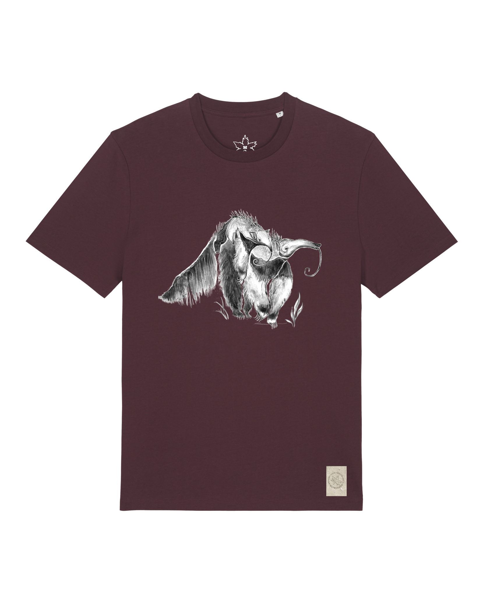 bio-unisex-medium fit-tshirt-ameisenbär-sttu169-zartbitter-front