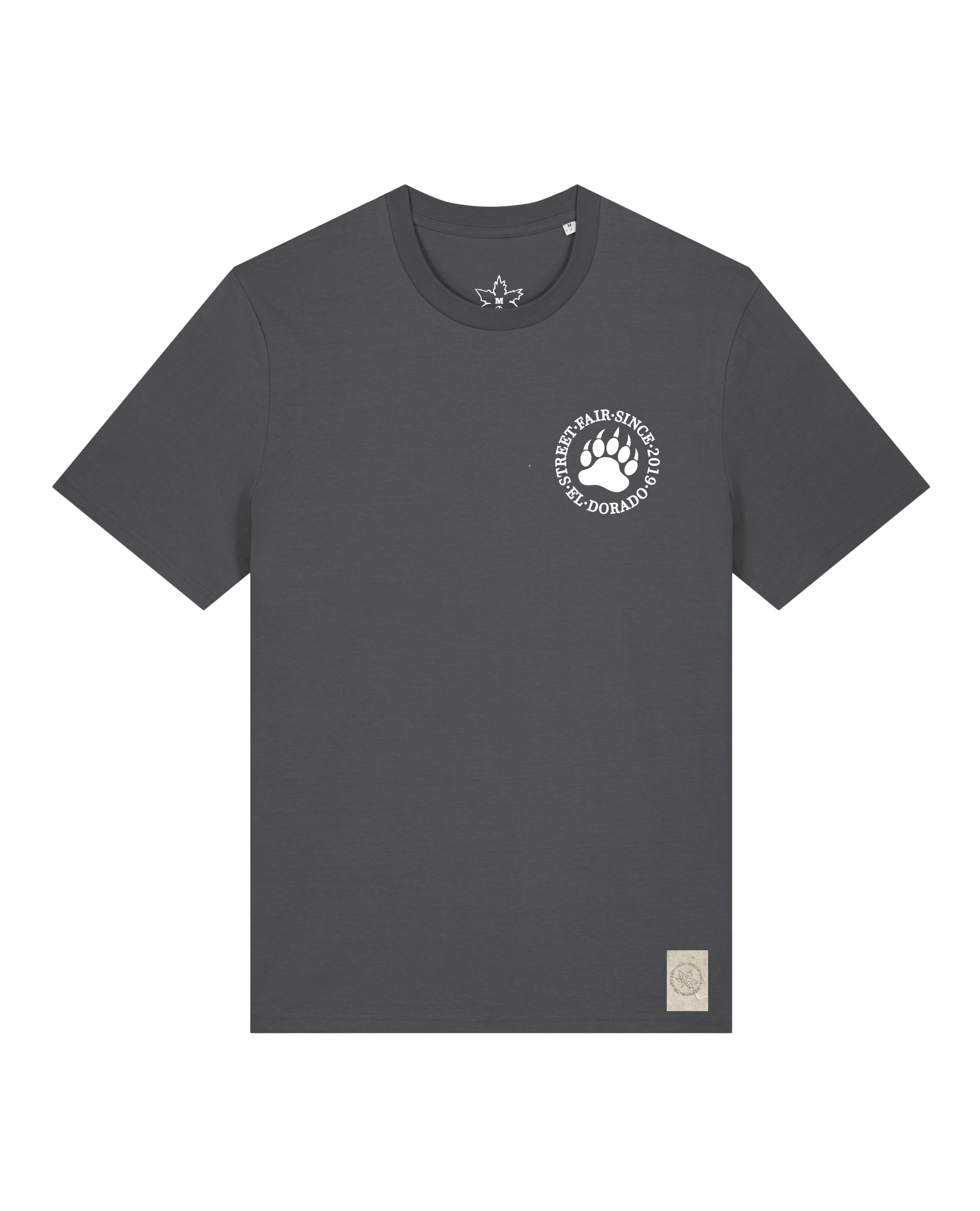 bio-unisex-medium fit-tshirt-arkadien's friend (backprint)-sttu169-eisen-front