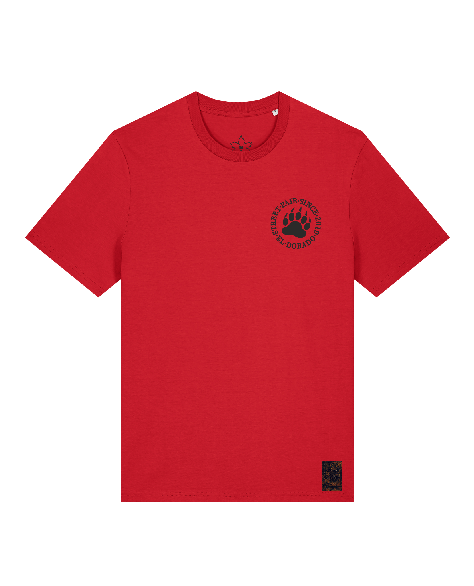 bio-unisex-medium fit-tshirt-arkadien's friend (backprint)-sttu169-erdbeere-front