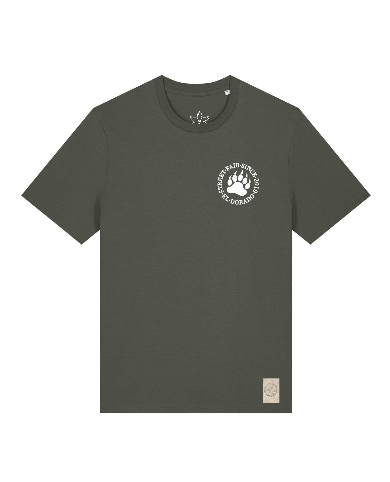 bio-unisex-medium fit-tshirt-arkadien's friend (backprint)-sttu169-grunkohl-front