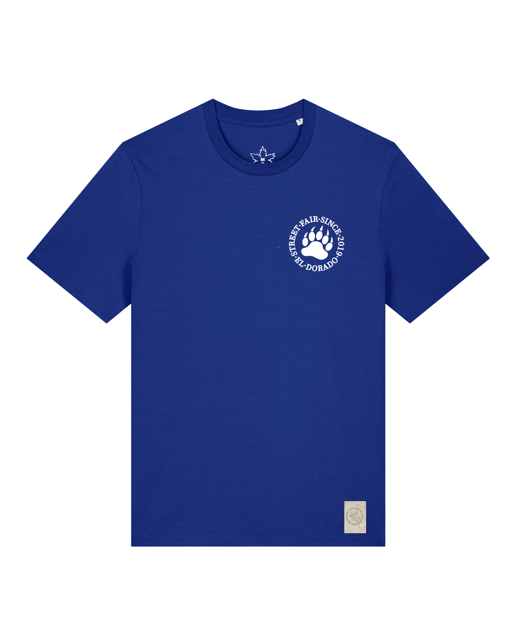 bio-unisex-medium fit-tshirt-arkadien's friend (backprint)-sttu169-kornblume-front