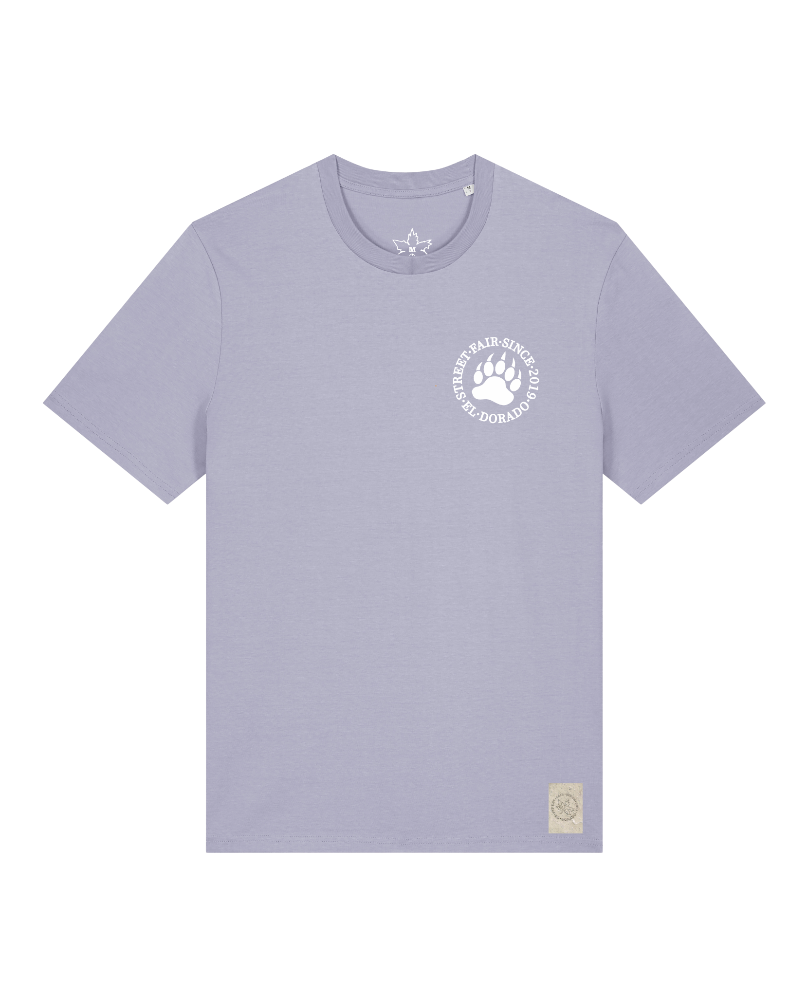 bio-unisex-medium fit-tshirt-arkadien's friend (backprint)-sttu169-lavender-front