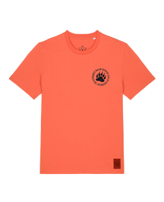 bio-unisex-medium fit-tshirt-arkadien's friend (backprint)-sttu169-mandarine-front