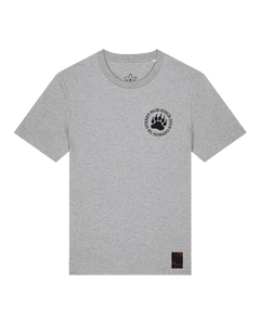 bio-unisex-medium fit-tshirt-arkadien's friend (backprint)-sttu169-mausgrau-front