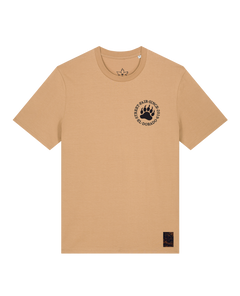 bio-unisex-medium fit-tshirt-arkadien's friend (backprint)-sttu169-meersand-front