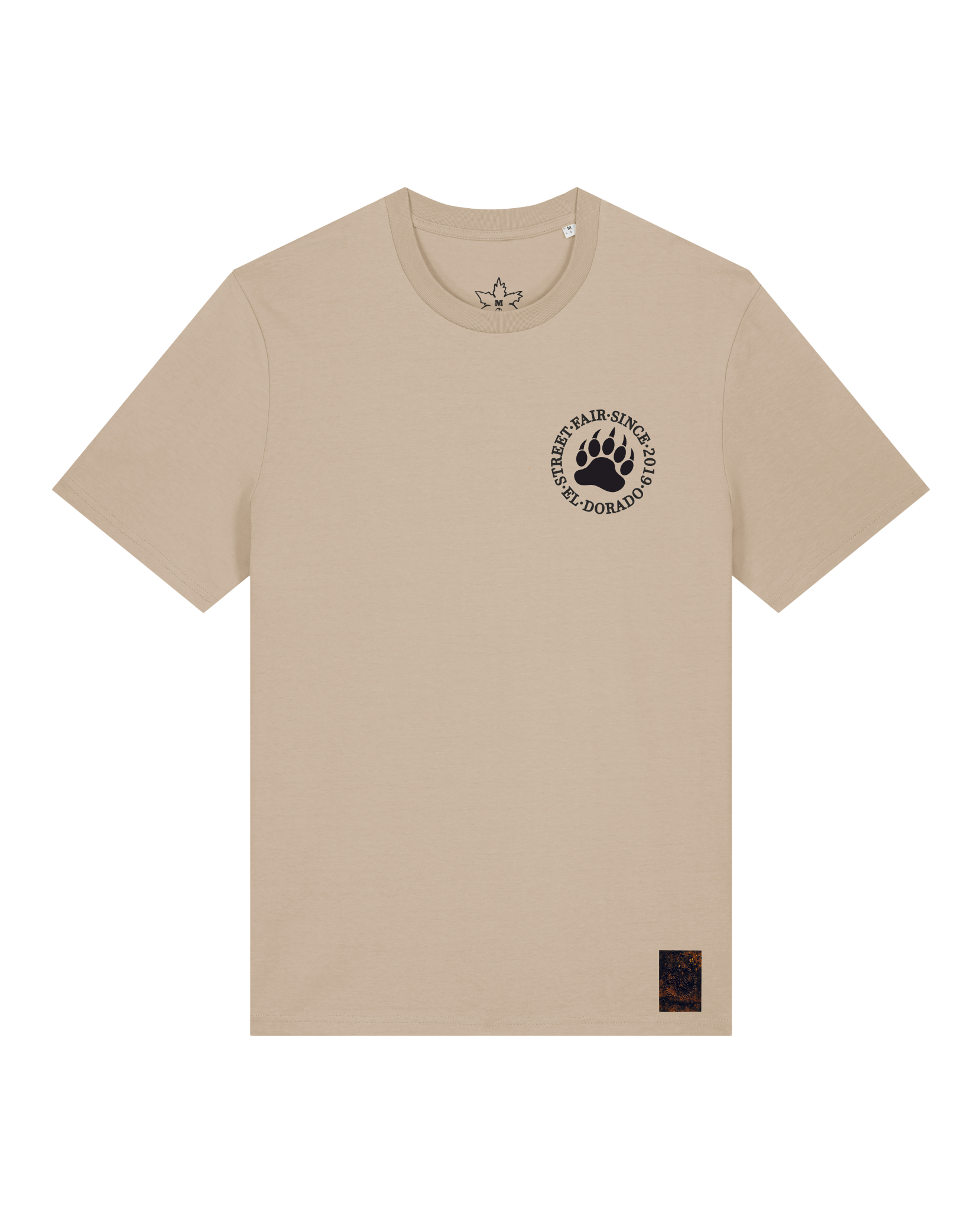 bio-unisex-medium fit-tshirt-arkadien's friend (backprint)-sttu169-treibsand-front