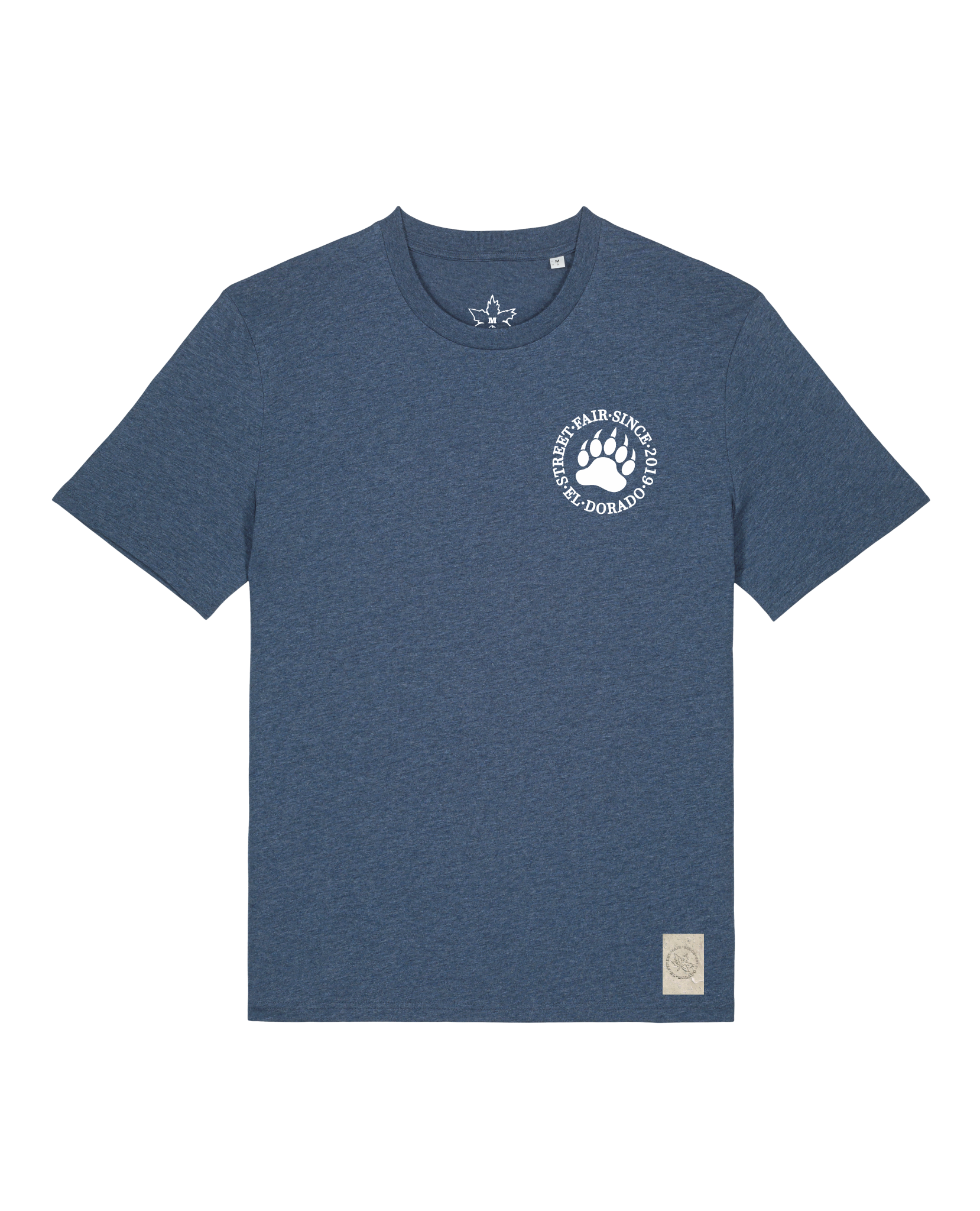 bio-unisex-medium fit-tshirt-arkadien's friend (backprint)-sttu169-walblau-front