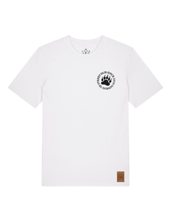bio-unisex-medium fit-tshirt-arkadien's friend (backprint)-sttu169-weiß-front