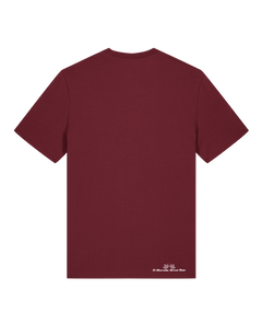 bio-unisex-medium fit-tshirt-basic-sttu169-burgunder rot-back