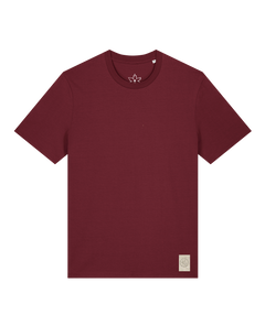bio-unisex-medium fit-tshirt-basic-sttu169-burgunder rot-front