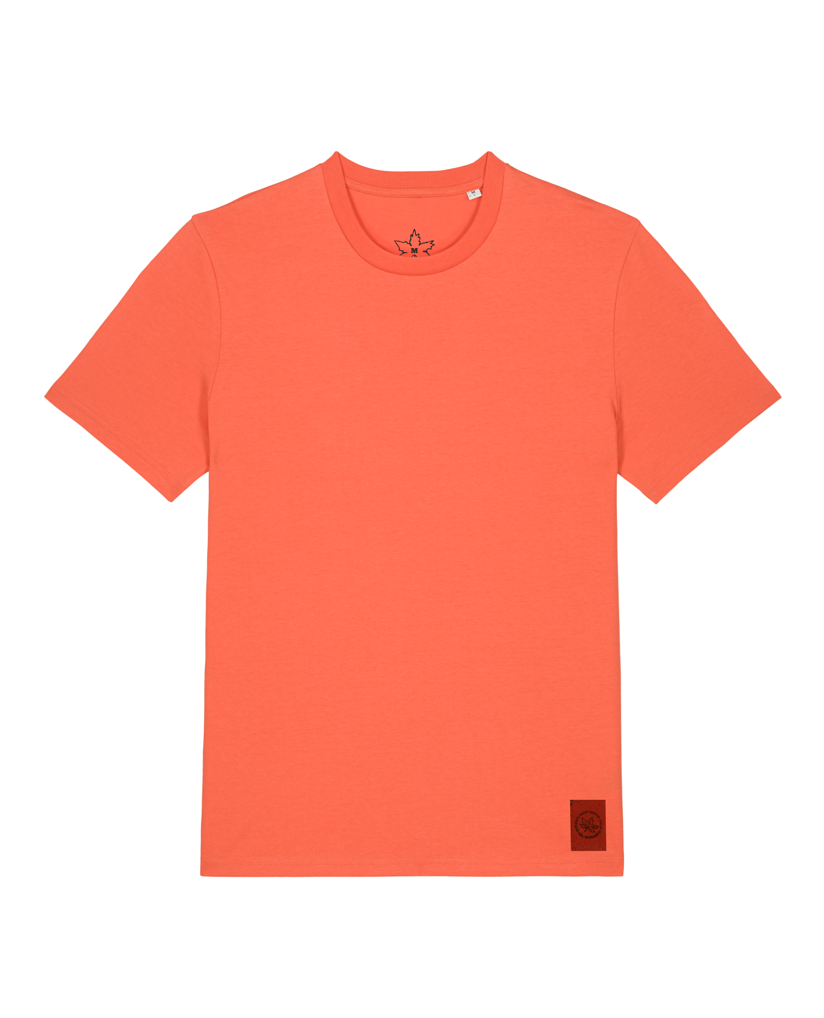 bio-unisex-medium fit-tshirt-basic-sttu169-mandarine-front
