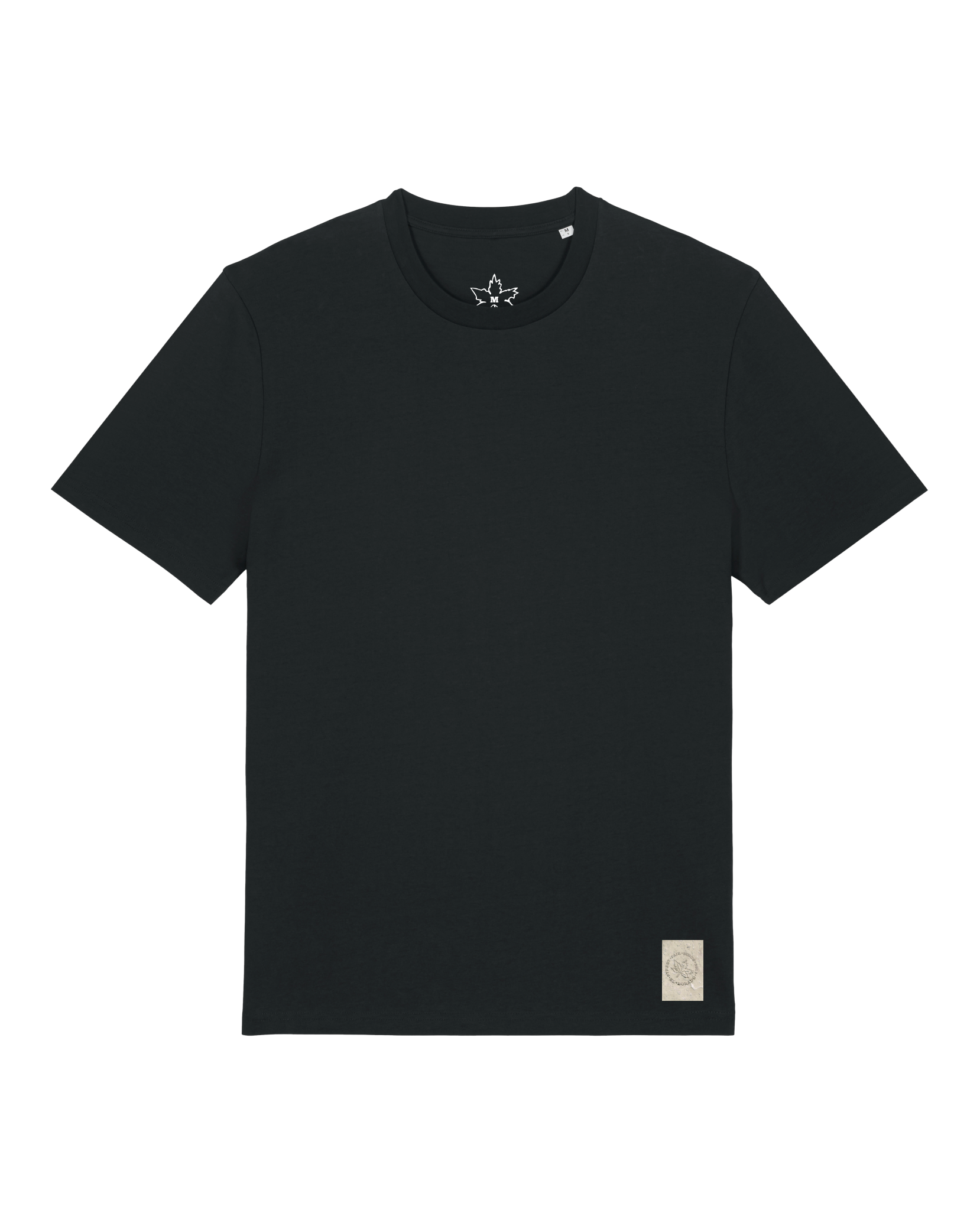 bio-unisex-medium fit-tshirt-basic-sttu169-schwarz-front