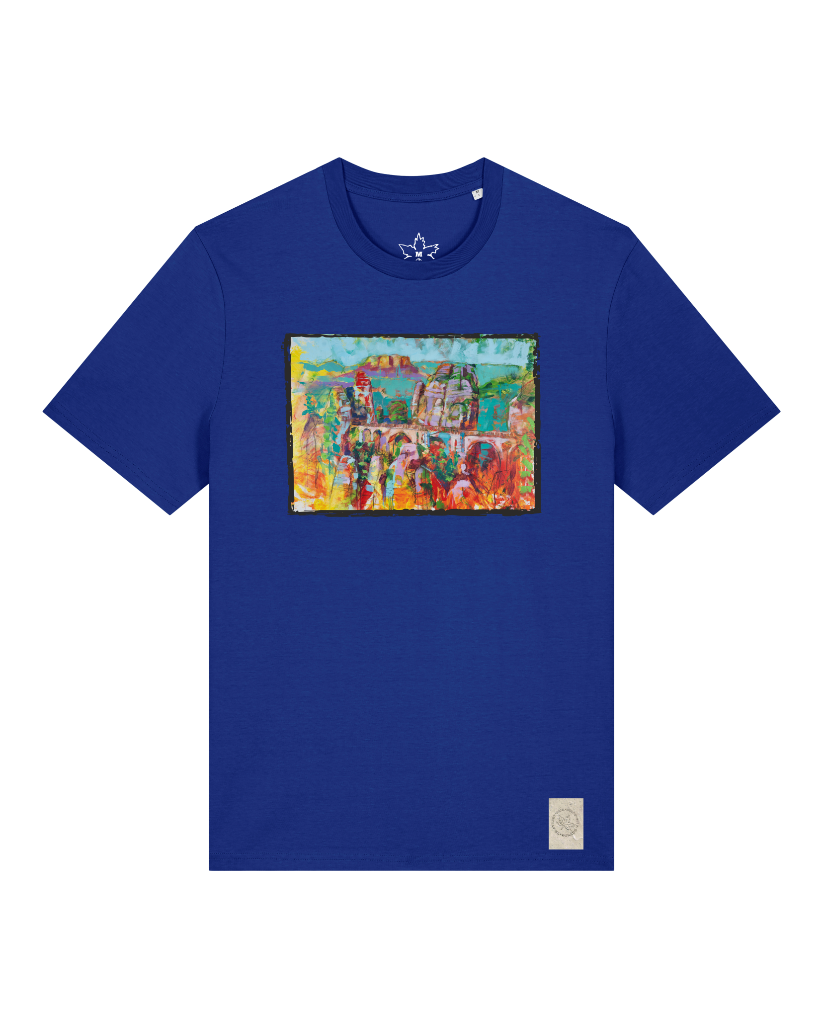 bio-unisex-medium fit-tshirt-bastei-sttu169-kornblume-front