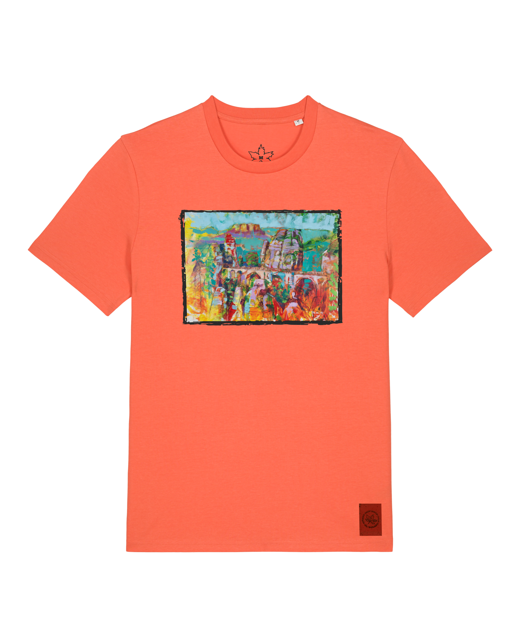 bio-unisex-medium fit-tshirt-bastei-sttu169-mandarine-front