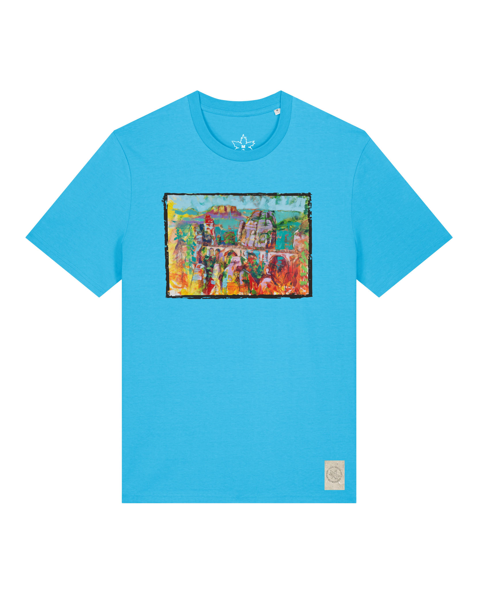 bio-unisex-medium fit-tshirt-bastei-sttu169-wasserblau-front