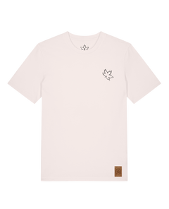 bio-unisex-medium fit-tshirt-be like flowers (backprint)-sttu169-baumwollblute-front