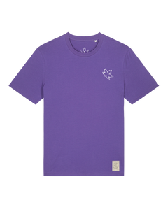 bio-unisex-medium fit-tshirt-be like flowers (backprint)-sttu169-blaukraut-front