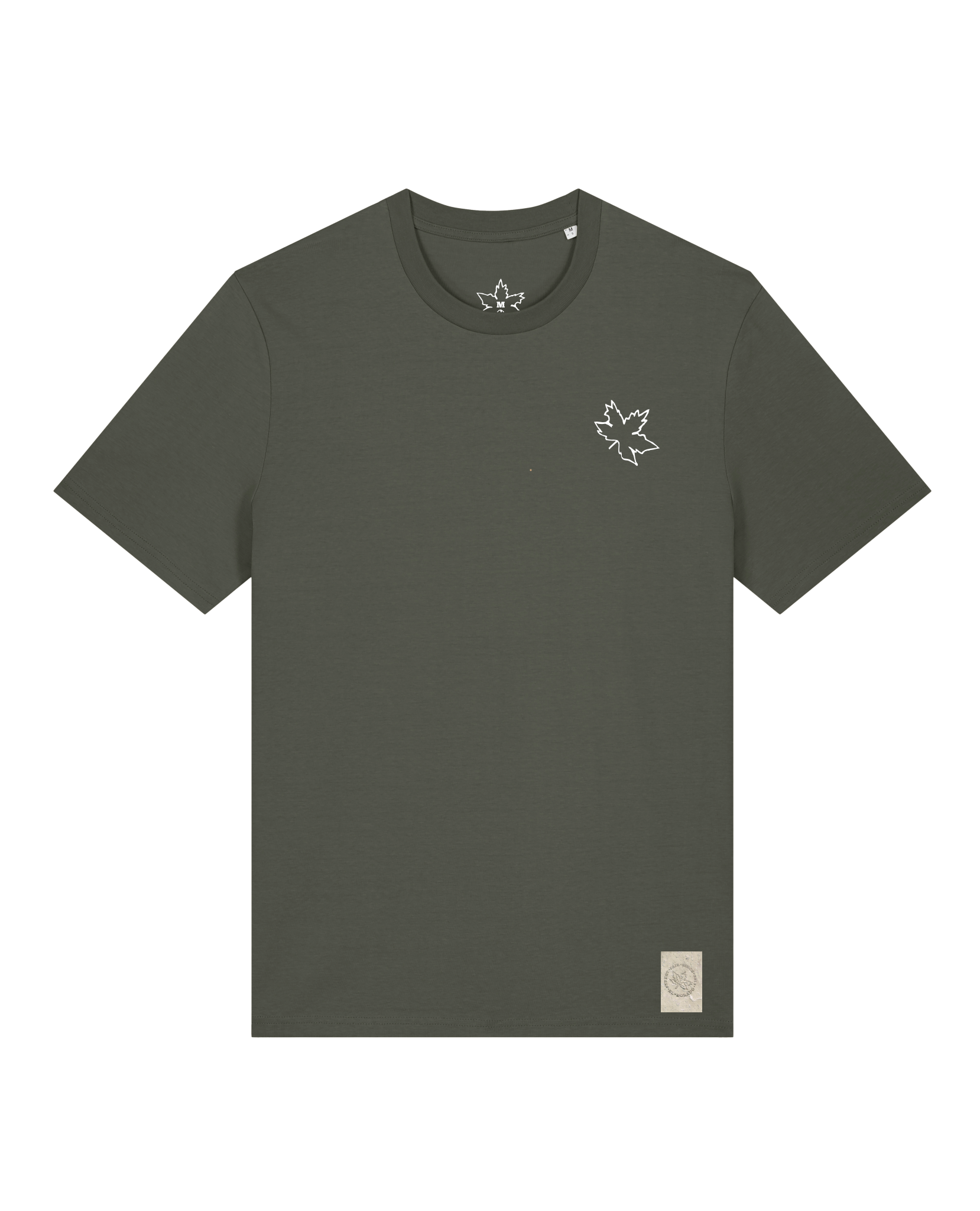 bio-unisex-medium fit-tshirt-be like flowers (backprint)-sttu169-grunkohl-front
