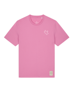 bio-unisex-medium fit-tshirt-be like flowers (backprint)-sttu169-kaugummi-front