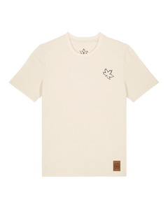 bio-unisex-medium fit-tshirt-be like flowers (backprint)-sttu169-natur-front