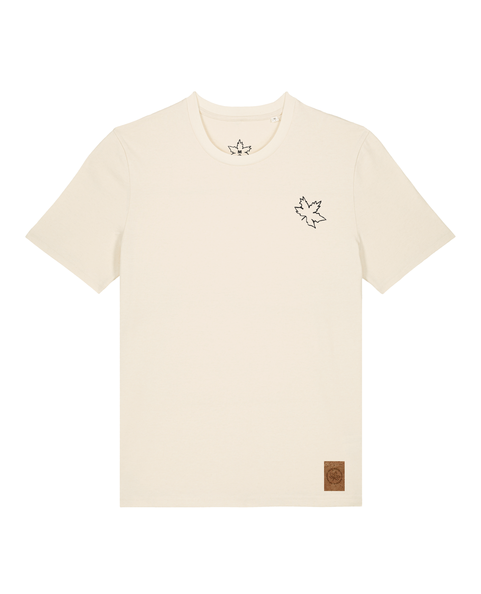 bio-unisex-medium fit-tshirt-be like flowers (backprint)-sttu169-natur-front