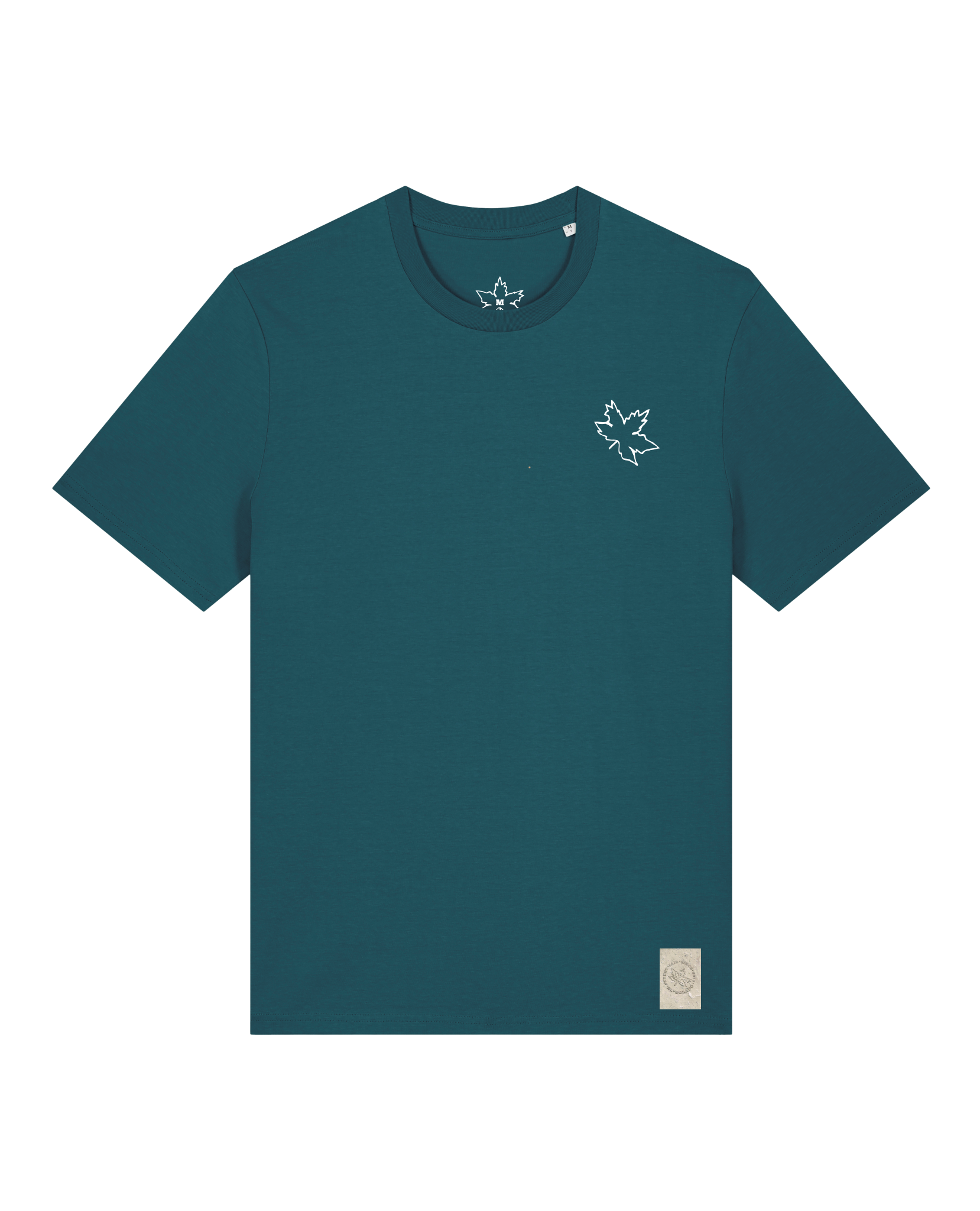 bio-unisex-medium fit-tshirt-be like flowers (backprint)-sttu169-nordmanntanne-front