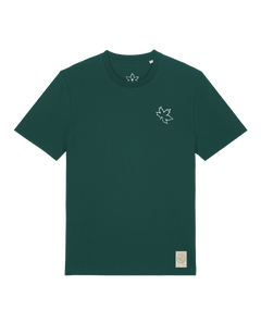 bio-unisex-medium fit-tshirt-be like flowers (backprint)-sttu169-spirulina-front