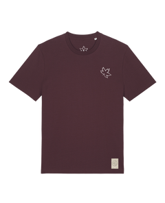 bio-unisex-medium fit-tshirt-be like flowers (backprint)-sttu169-zartbitter-front