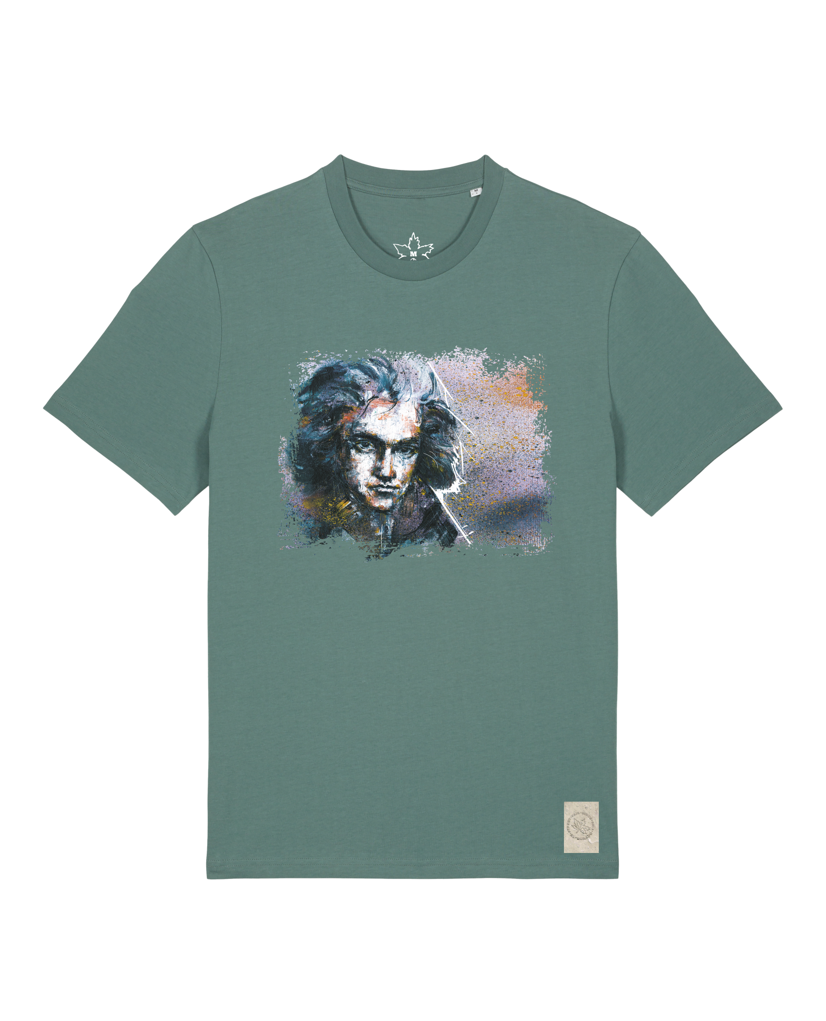 bio-unisex-medium fit-tshirt-beethoven-sttu169-blautanne-front
