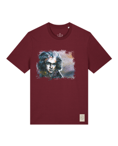 bio-unisex-medium fit-tshirt-beethoven-sttu169-burgunder rot-front