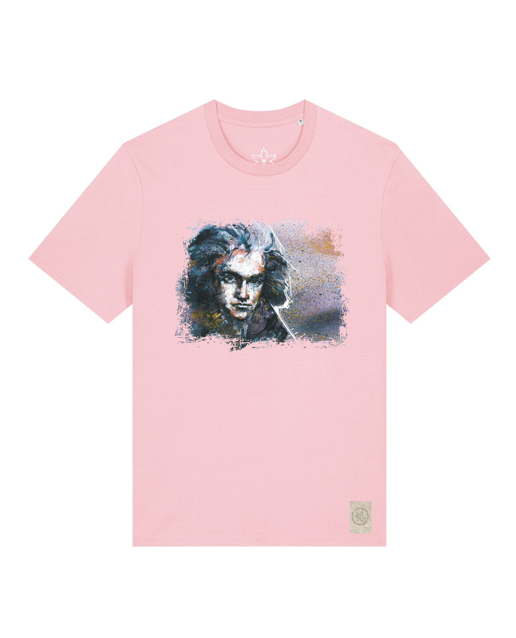 bio-unisex-medium fit-tshirt-beethoven-sttu169-flamingo-front
