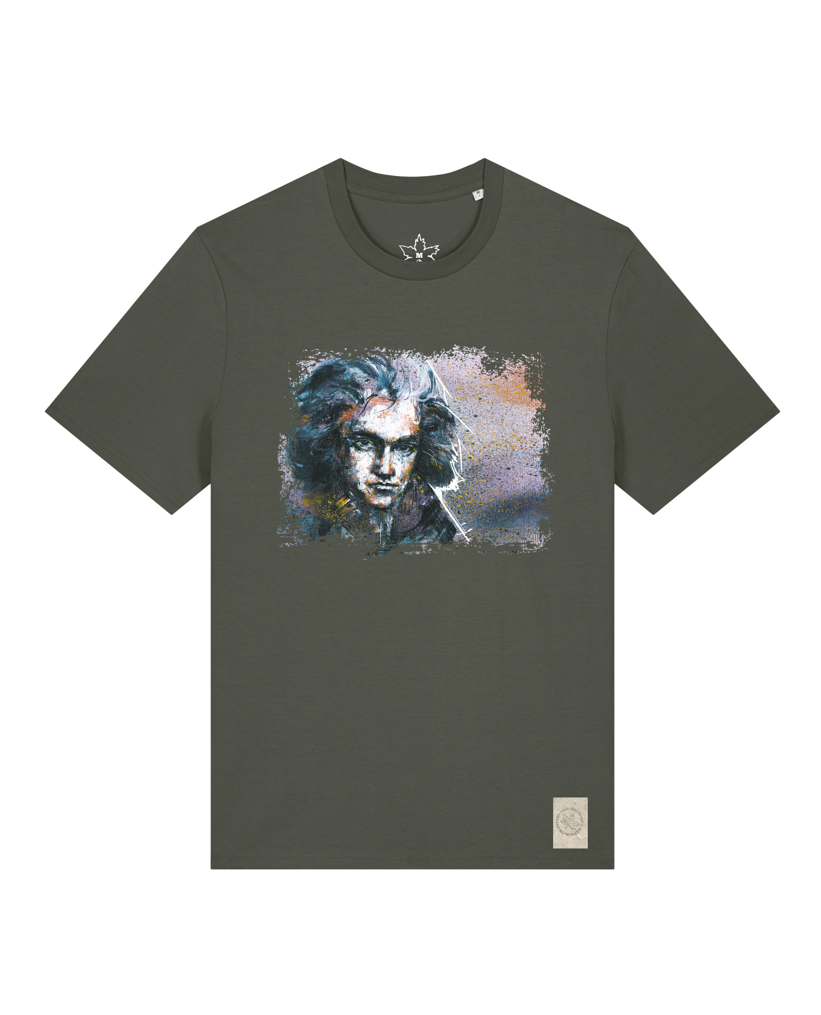 bio-unisex-medium fit-tshirt-beethoven-sttu169-grunkohl-front
